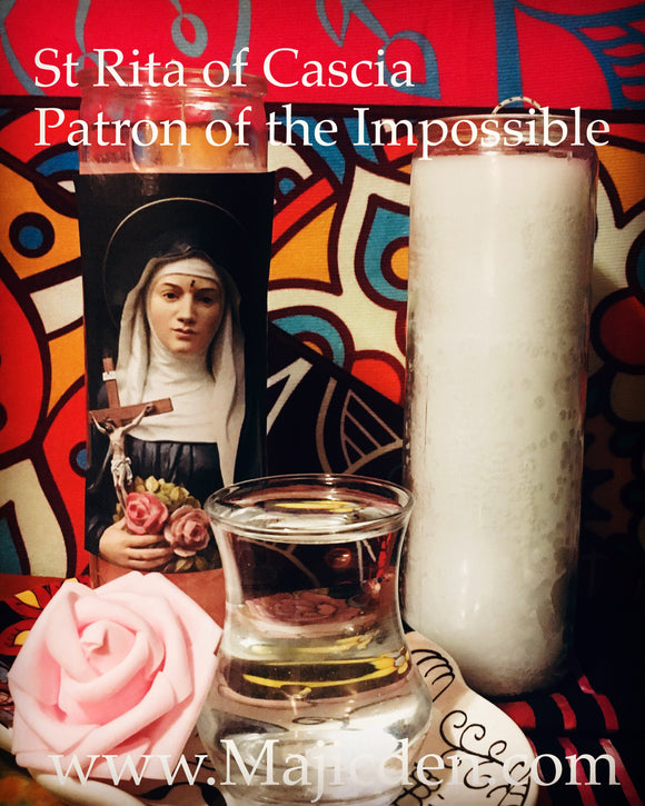 ✨(Tlight)St Rita -Patroness Of Impossible - protection / Family / finances/ relationships/ work business etc(Pink T-Light service)
