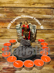March 2025-St Expedito Financial Fridays - Finances/Quick money/ loans/ bills / petitio  blessed st Expedito to quickly step in and expedite financial needs in a hurry / backed up rent/ over due bills / repayments - Tea-Lights ( Every Friday )
