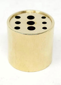 Incense holder small gold plated 9 holes