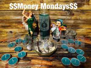 April -2025$Money Mondays$ (Tea -Lights ) Every Monday )Money wishes/ abundance/ longevity/ windfalls of cash/ money drawing and prosperous financial endeavors/ Casini / scratch off/ bingo/ luck on a hurry / Fortunate situations/ luxury/ sugar babies