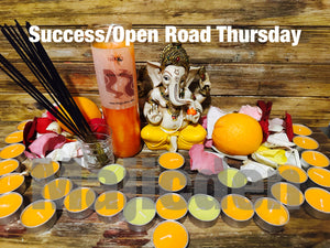Open Roads /Success -Thursday’s (Tea-lights )Every Thursday) Starts feb 1-- Pass exams/ success in schools/ studies/ academics/ Open roads to new paths/  careers  New home/ new lifestyle of living & opened roads to longevity and new events etc