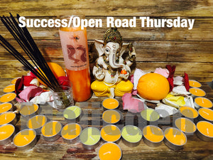 Open Roads /Success -Thursday’s (Tea-lights )Every Thursday) Starts march 1-- Pass exams/ success in schools/ studies/ academics/ Open roads to new paths/  careers  New home/ new lifestyle of living & opened roads to longevity and new events etc