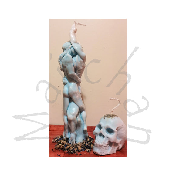 Entwined Lovers Candle-Entwine New Love,Forbidden Love , Romance ,passion , sex commitment restore trust - Majicden