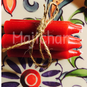 Colored Candle- 4”  no oil or herbs - Majicden