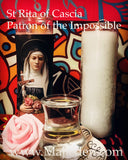 ✨April 2024 (Tlight)St Rita -Patroness Of Impossible - protection / Family / finances/ relationships/ work business etc(Pink T-Light service)4/9