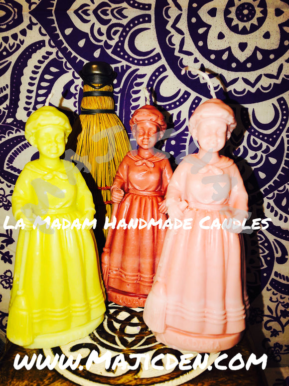 La madama 5-1/2 “ spiritual candle candle - Blessings ancestors guides spiritual help, family /work /home /Business/work these candles for heavy energy to call forth upon the many spirits that watch over you