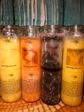 7 Day  Glass Candle -Majic Candle - custom labels  / discreet /no labels work in peace / secret burns(shipped 2 you )Not a service