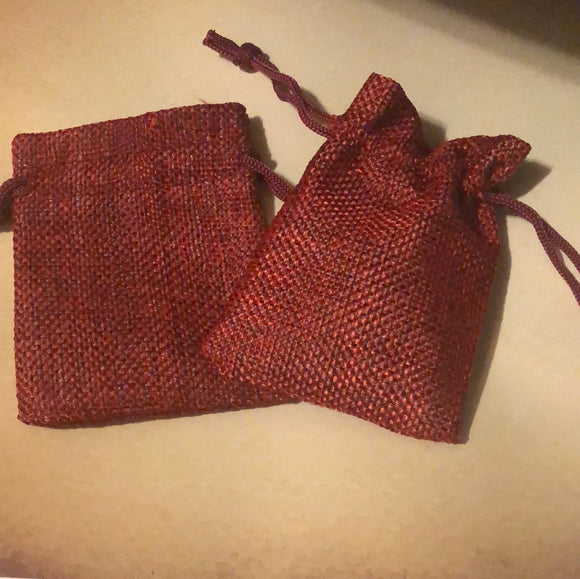Red suede mojo bag or Red plain - use in Majical rituals