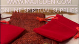 Red suede mojo bag or Red plain - use in Majical rituals