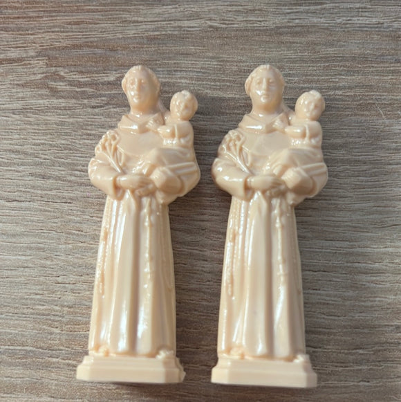 St Anthony apartment / home  finder statue and 1 chime candle blessed - use statue to secure a home / apartment/ business rental space / commercial space