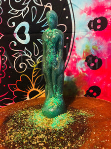 Sugar daddy candle and 3 candle sticks - Majicden
