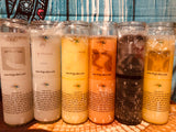 7 Day  Glass Candle -Majic Candle - custom labels  / discreet /no labels work in peace / secret burns(shipped 2 you )Not a service