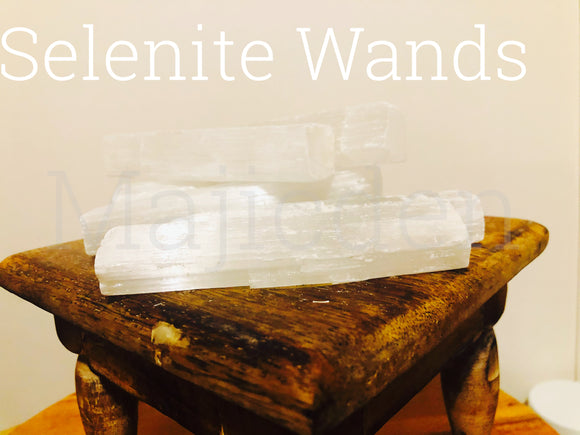 Selenite Wands 3.5” - Healing/ chakra/ crystal cleanser/ meditation/ reiki/ mental clarity / energy booster - available in 3 sizes