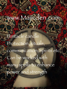 Pentacle candle -Fully loaded - Majicden