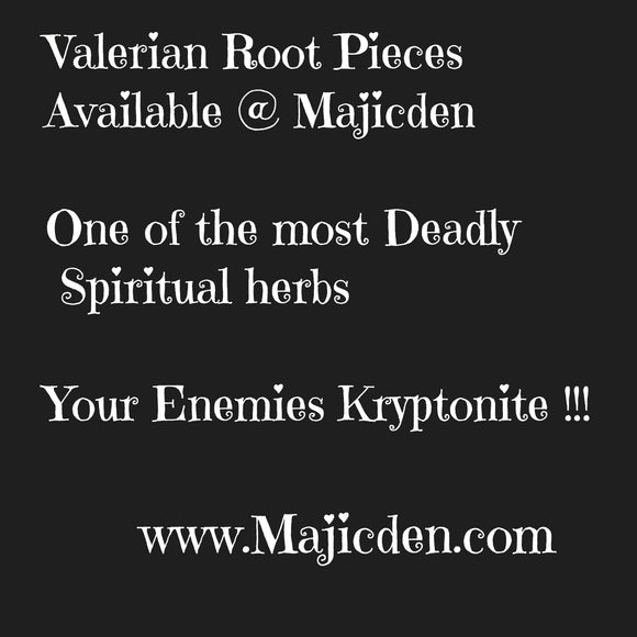 Valerian Root Piece -Whole Root - Stink/ destructive/ deadly/ enemies kryptonite/ sickness/ curse/ hex/destroy - Majicden
